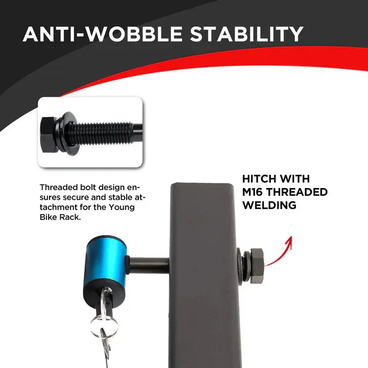 M16 Hitch Receiver | Locking Pin, Bike Rack