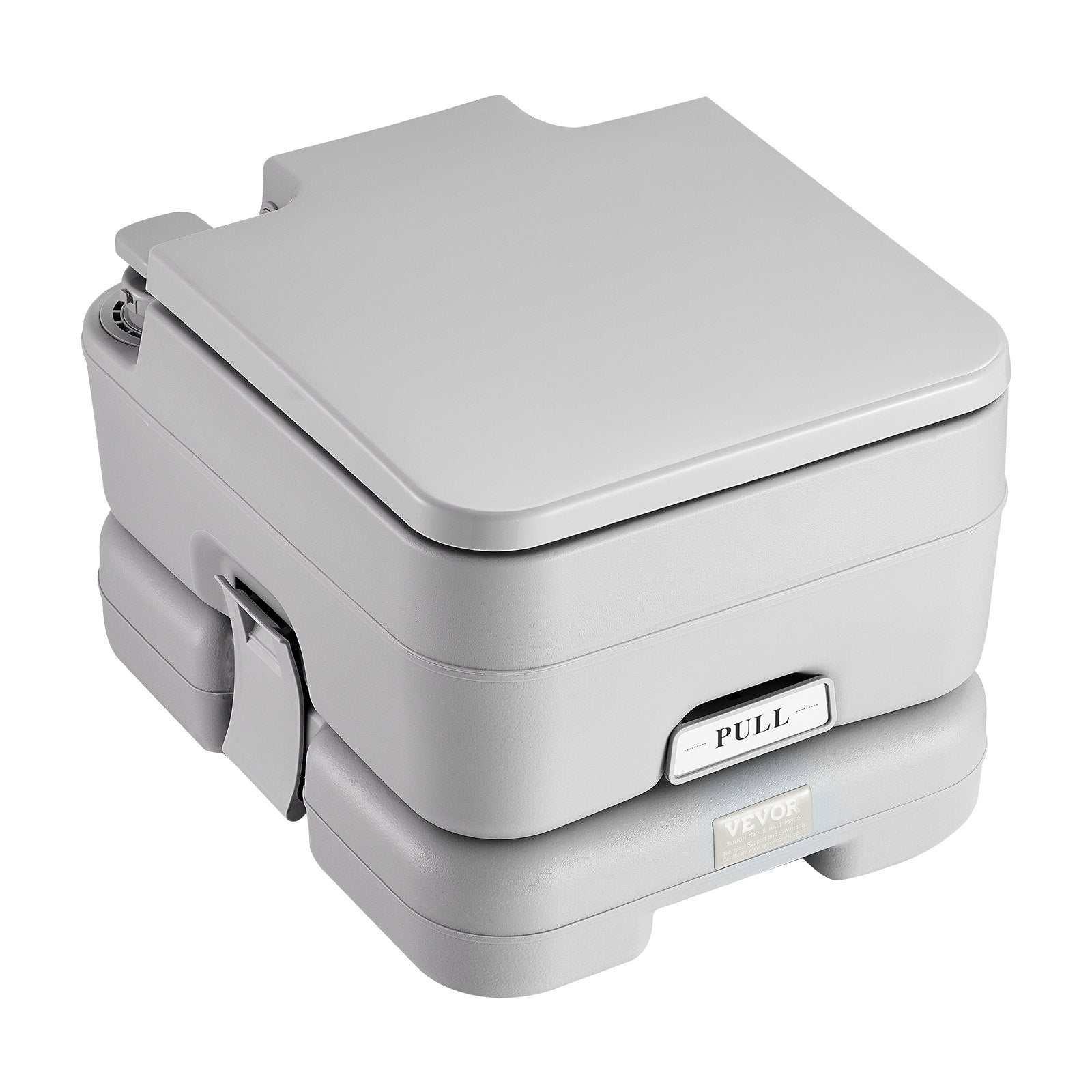 Portable Toilet For Camping with Push-Button Pressurized Flush
