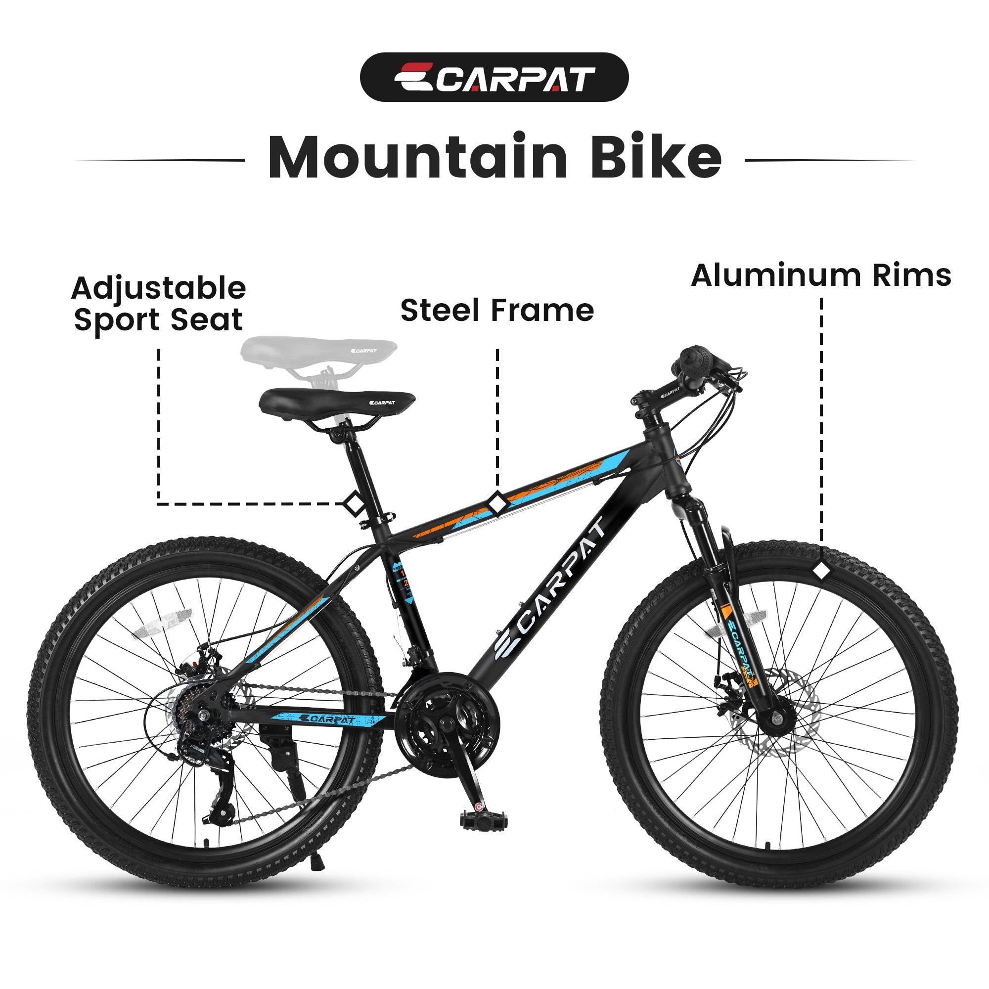 26” TrailLite - Mountain Bike | Front Suspension | 21-Speed