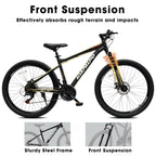 26" AllTrail Adult Mountain Bike | 21-Speed Hardtail (Black)