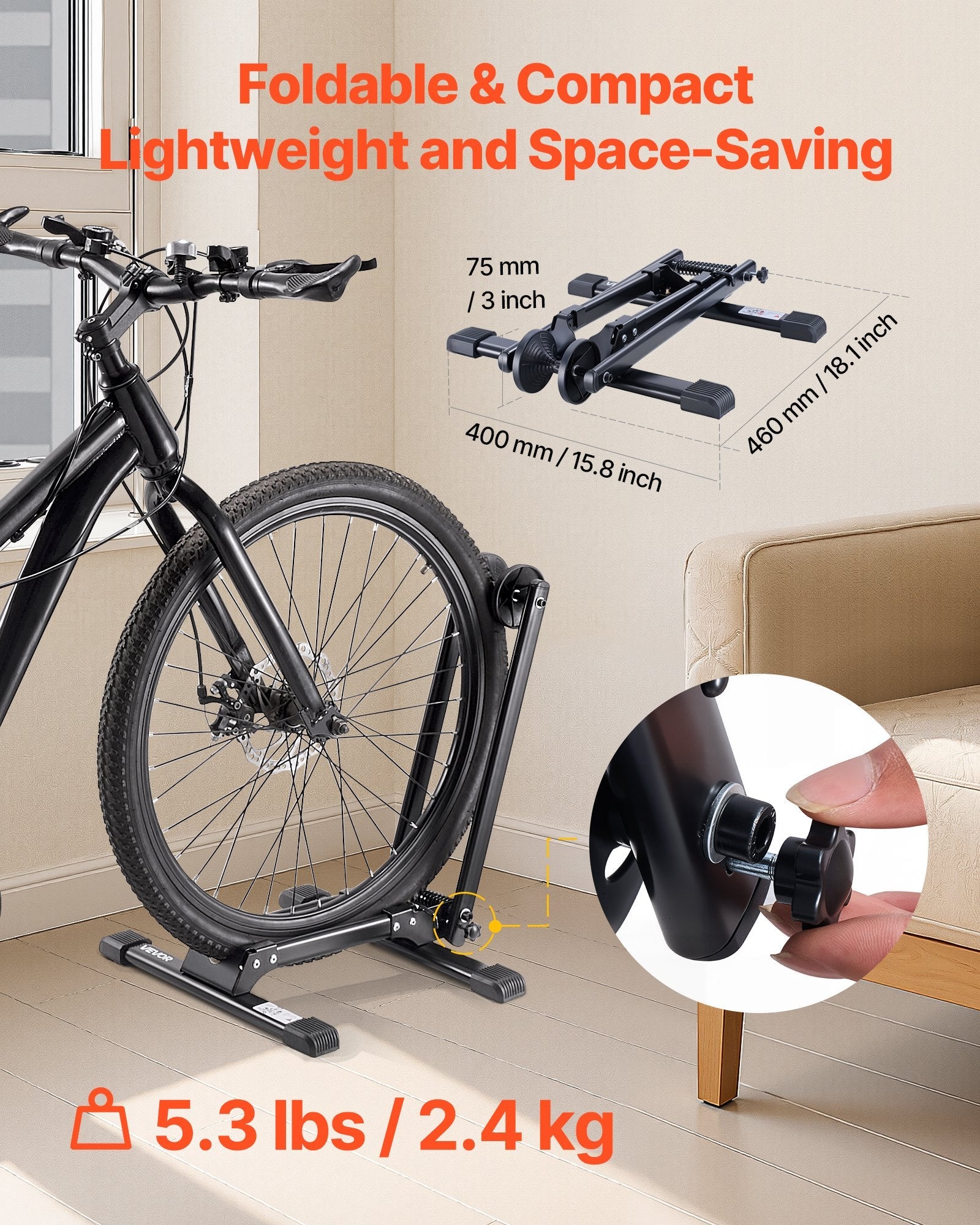 Bike Storage Rack – Foldable | 2-Pack Stand