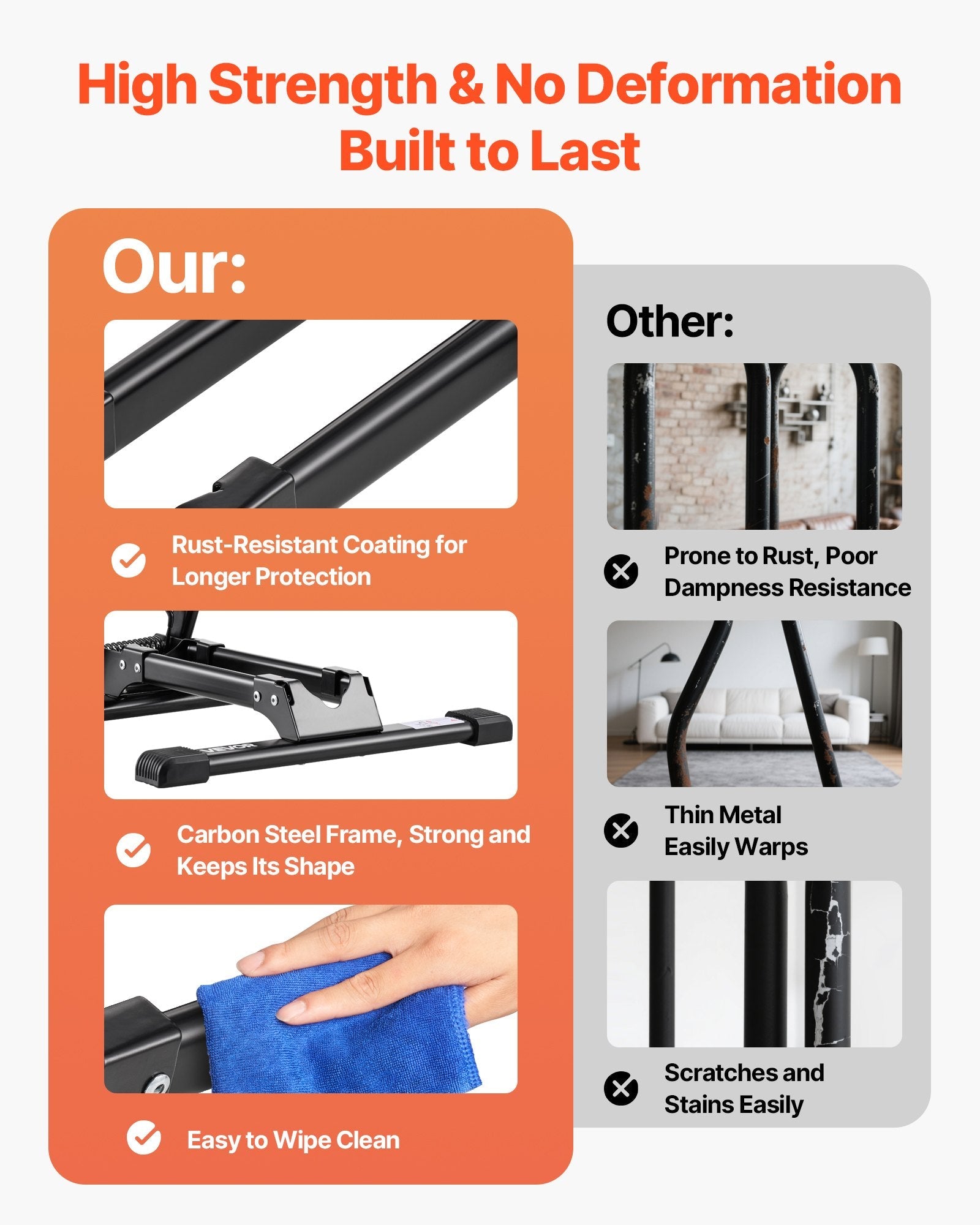 Bike Storage Rack – Foldable | 2-Pack Stand