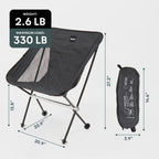 BOXIO CHAIR Set of 4 I set of camping chairs with box