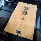 Foldable Bamboo Table Top - Universal Fit & Compatible with Most Vans