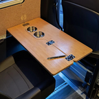 Foldable Bamboo Table Top - Universal Fit & Compatible with Most Vans