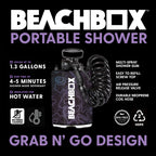 BeachBox Portable Outdoor Shower Tank - Elevation