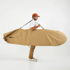 FARO Adjustable Canvas Surfboard Bag (tan color)