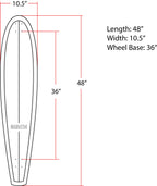BIRCH 48" Classic Cruiser: Classic Retro Longboard Skateboard