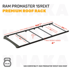 Ram ProMaster Roof Rack - Premium - 159" EXT High Roof