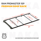 Ram ProMaster Roof Rack - Premium - 159" High Roof