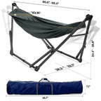 Uniki Canvas Hammock with Stand