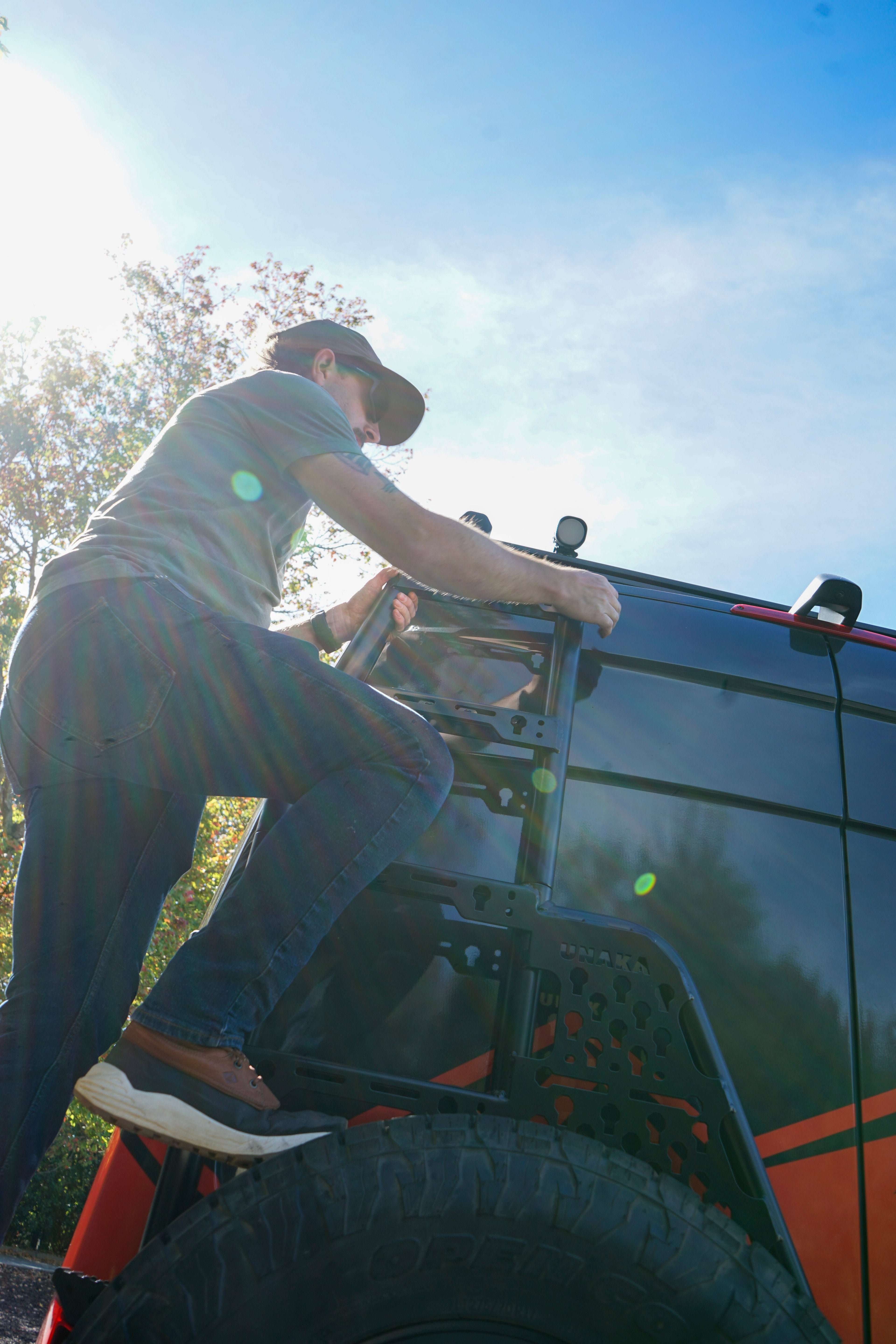 Rear Ladder System - Fold Down Steps