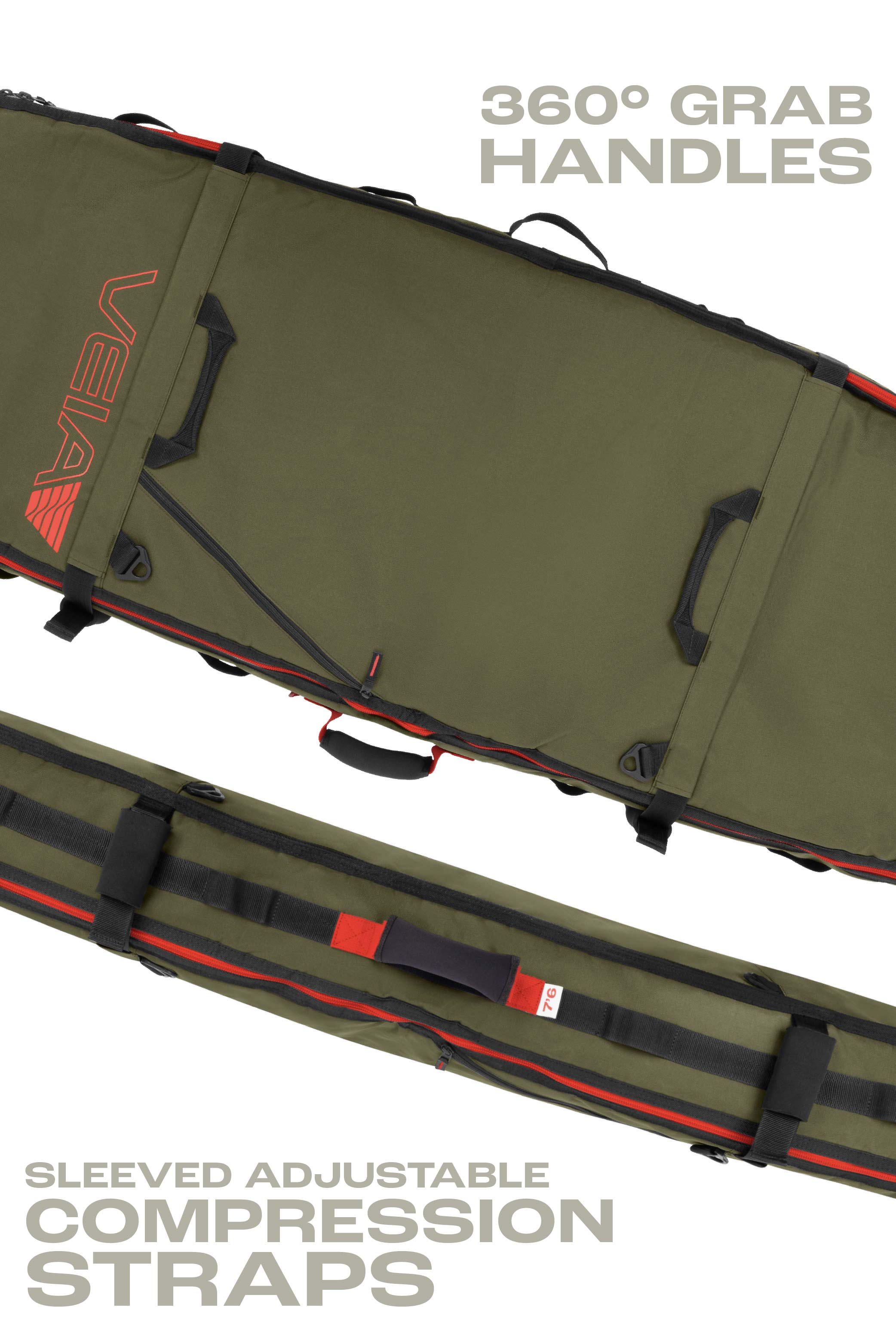 Explorer 2 Board Mid Length Travel Bag - Squadron