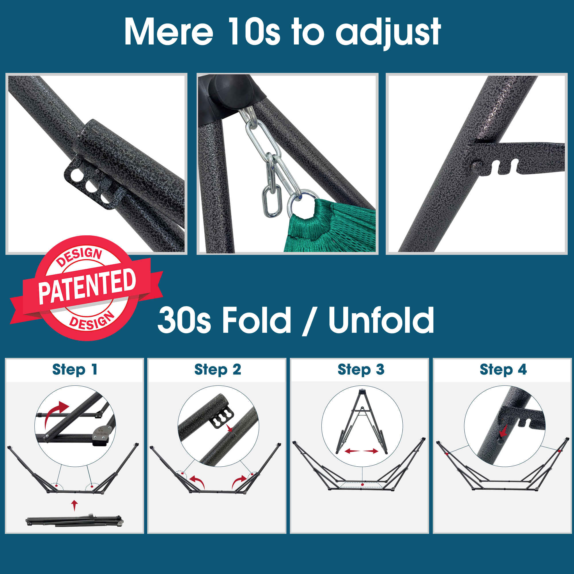 Original Collapsible Hammock with Stand