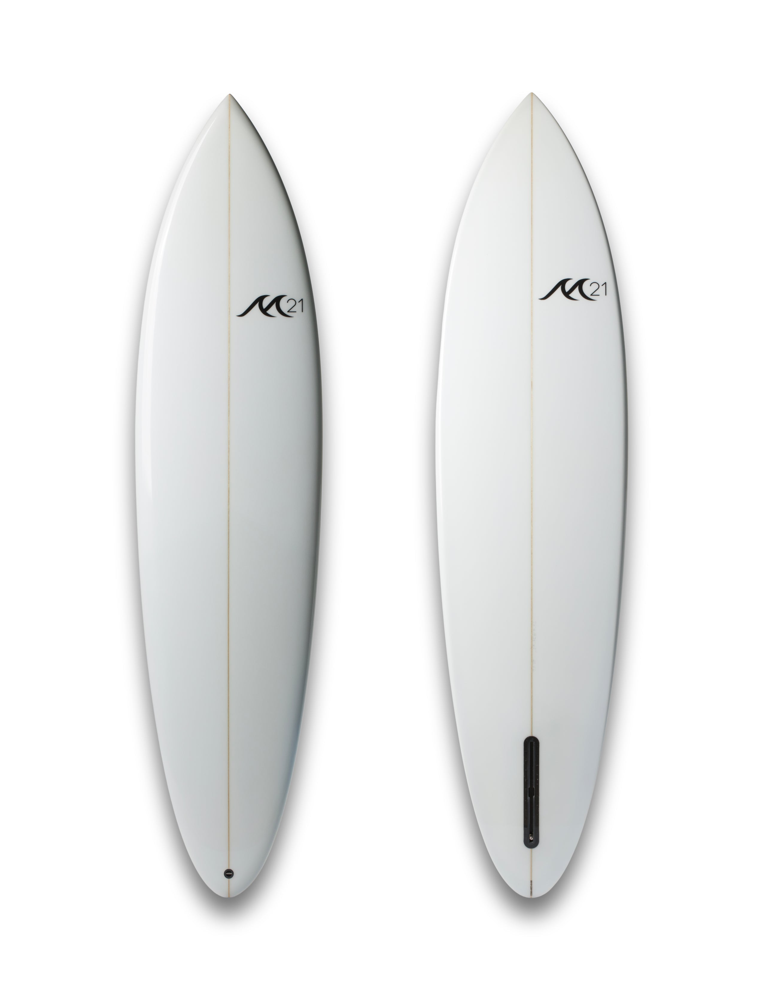 Modern Single Fin - Frothy White
