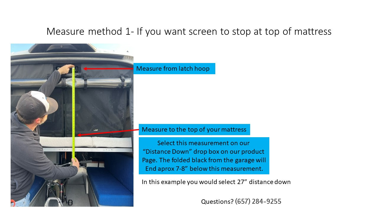 Mercedes Sprinter Rear Garage Insect Bug Screen