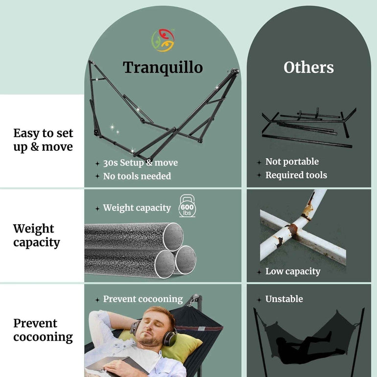 Universal Hammock with Medium Size Stands