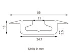 High Capacity Flanged / Recessed L Track