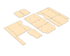 Transit High Roof 148 Wood Wall Kit