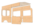 Transit High Roof 148 Wood Wall Kit