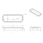 Ford Transit Rear Half-Slider Window Trim Ring