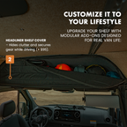 SPRINTER HEADLINER SHELF INCLUDES CURTAIN ROD AND LINER 2019+