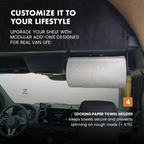 SPRINTER HEADLINER SHELF WITH L TRACK 2019+