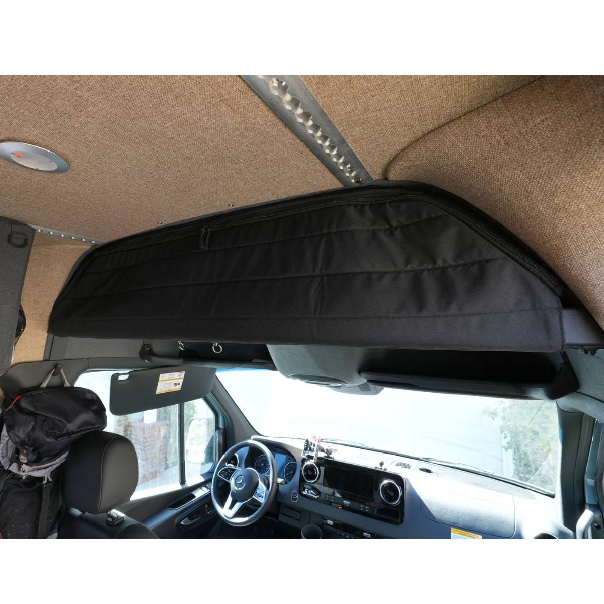 Headliner Shelf + Curtain Rod and Soft-Liner for Sprinter (2019 and Newer) Vans