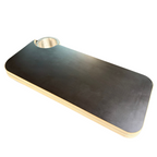 Hex-Duo Folding Black Hex Lagun Table 3/4" For Camper Vans and RVs