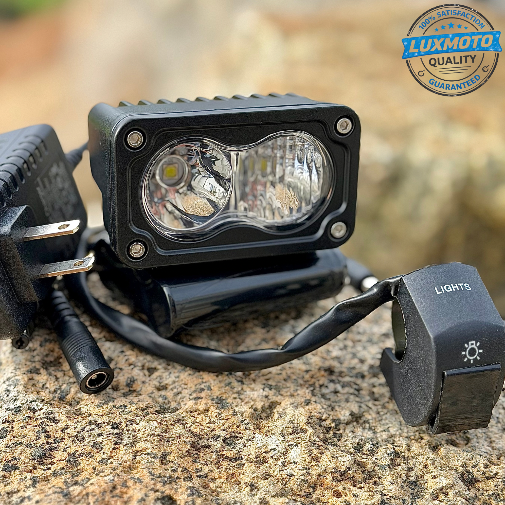 🔥BEST VALUE🔥..……….  Baja Light RECHARGEABLE[COMES WITH BATTERY & CHARGER!] (Fits any bike)