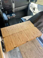 Folding Bamboo Lagun Table 3/4" Thick For Camper Vans and RVs
