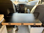 Folding Black Hex Lagun Table 3/4" Thick For Camper Vans and RVs