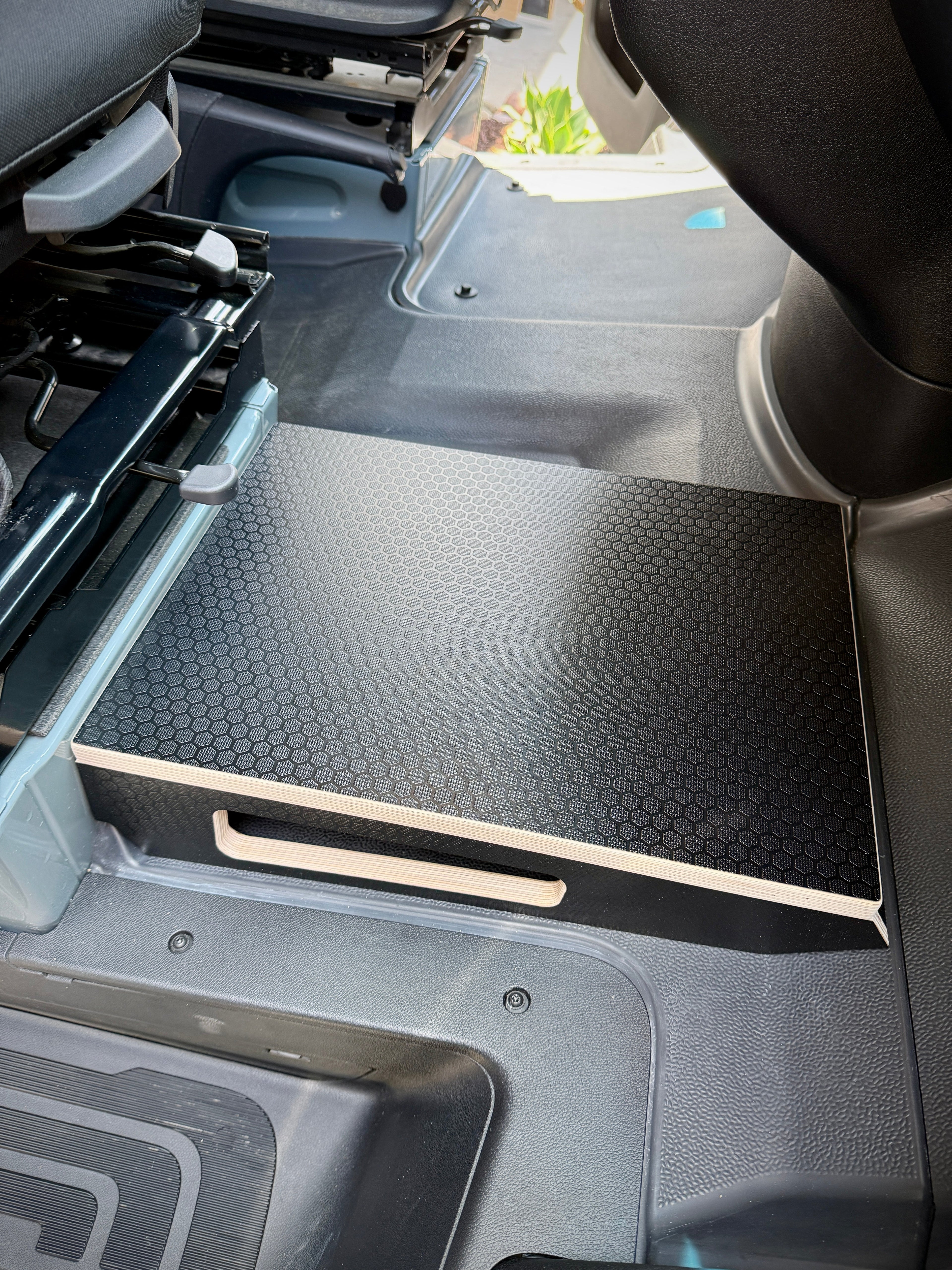 Mercedes-Benz Sprinter Black Hex Passenger Foot Platform Camper Van Stool