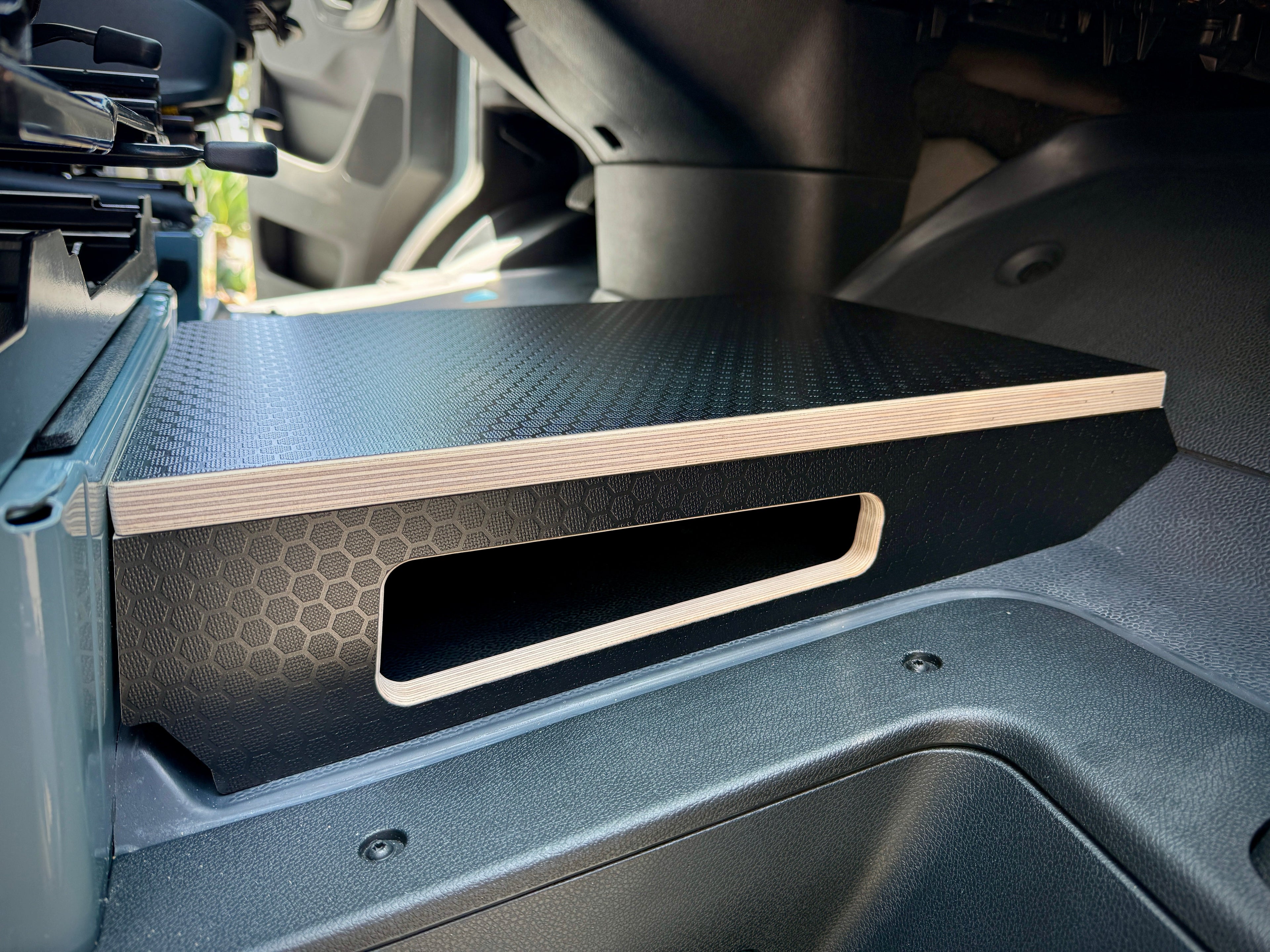 Mercedes-Benz Sprinter Black Hex Passenger Foot Platform Camper Van Stool