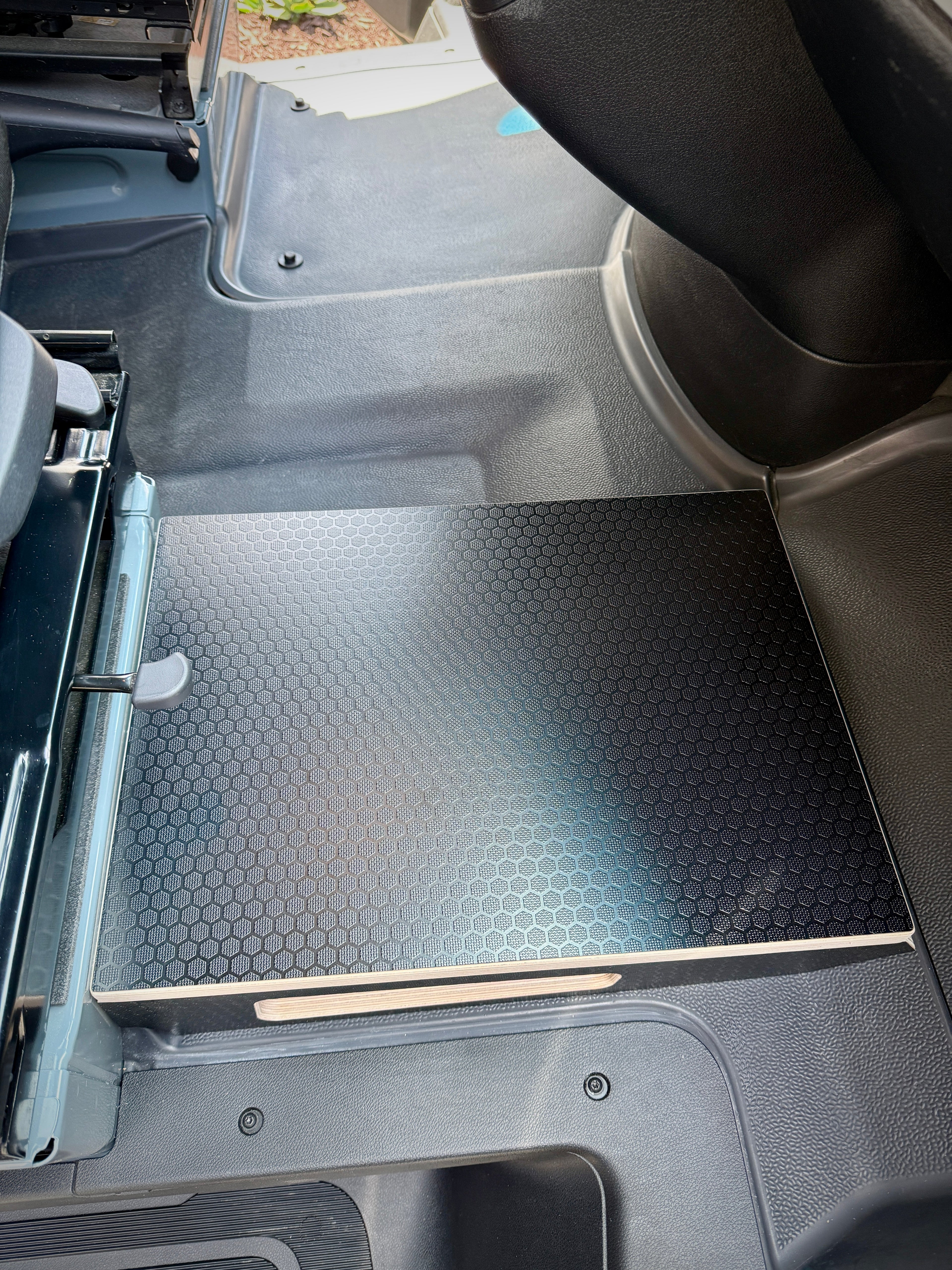 Mercedes-Benz Sprinter Black Hex Passenger Foot Platform Camper Van Stool