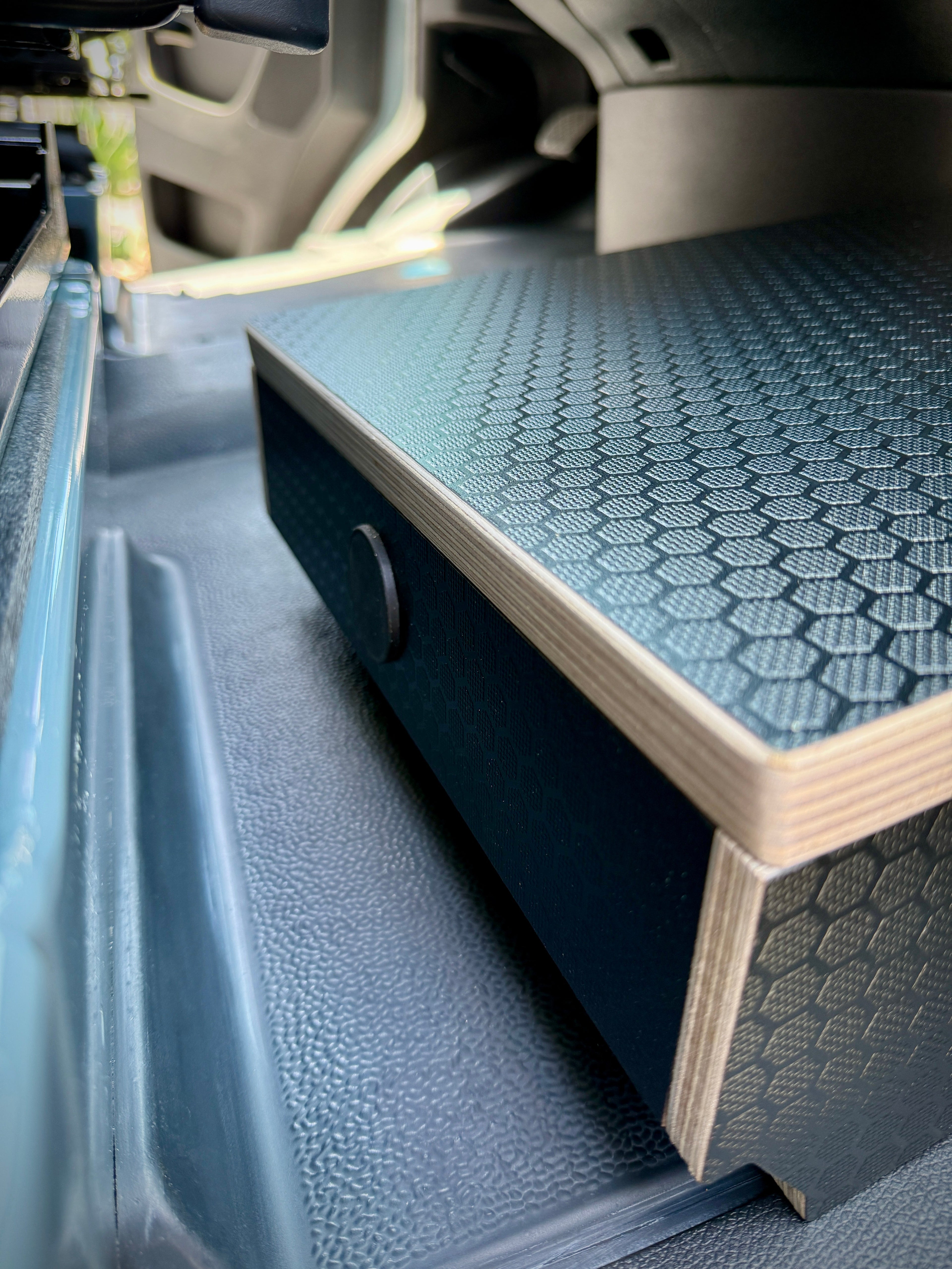 Mercedes-Benz Sprinter Black Hex Passenger Foot Platform Camper Van Stool