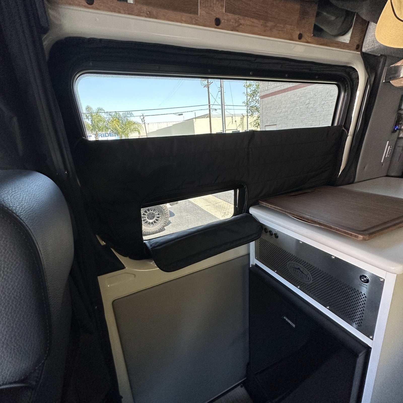 CLIMA-SHADE™ Insulated Sliding Door Window Cover for Storyteller Overland Mode