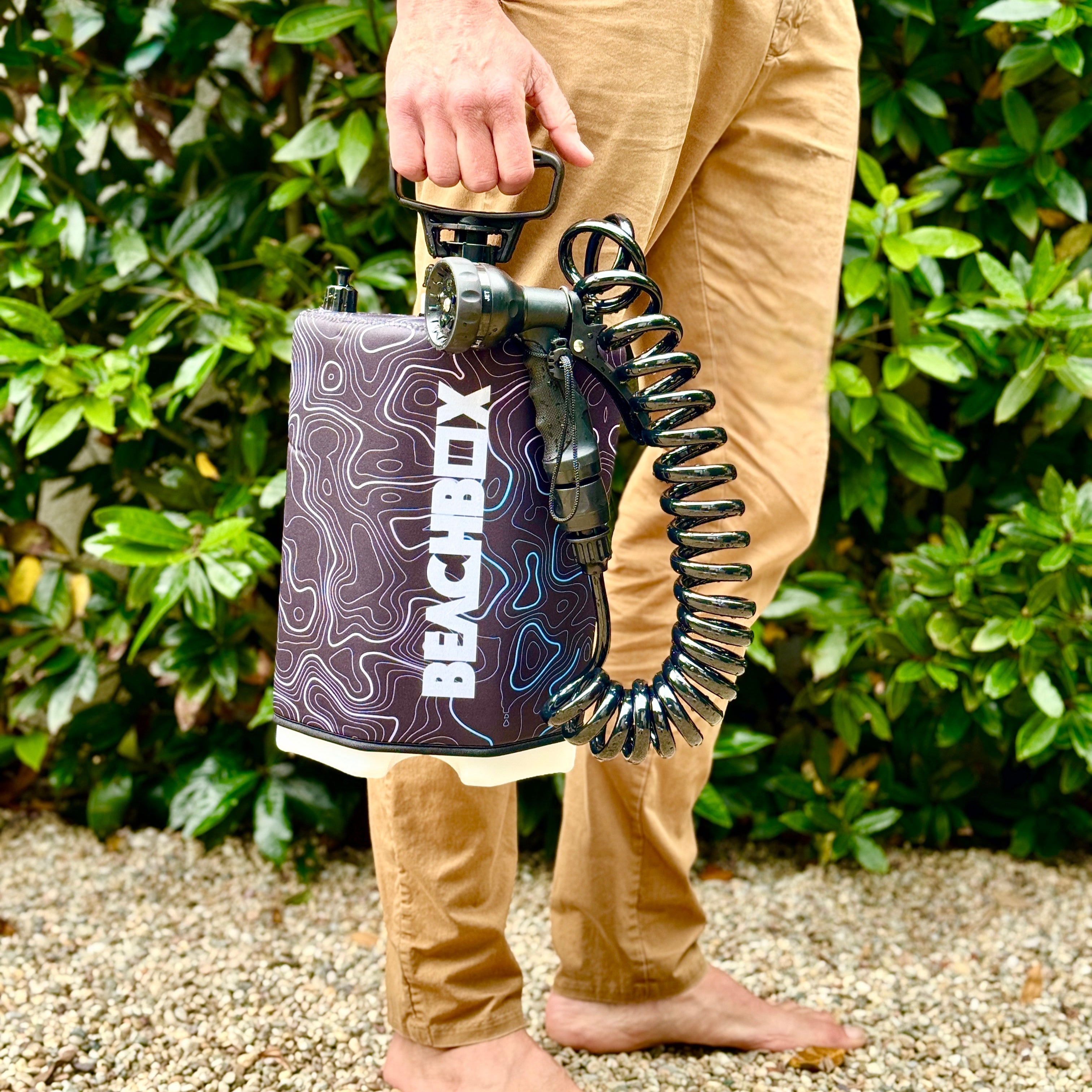 BeachBox Portable Outdoor Shower Tank - Elevation