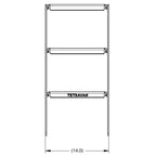 Tetravan Lightweight Aluminum Ladder for Folding Shower