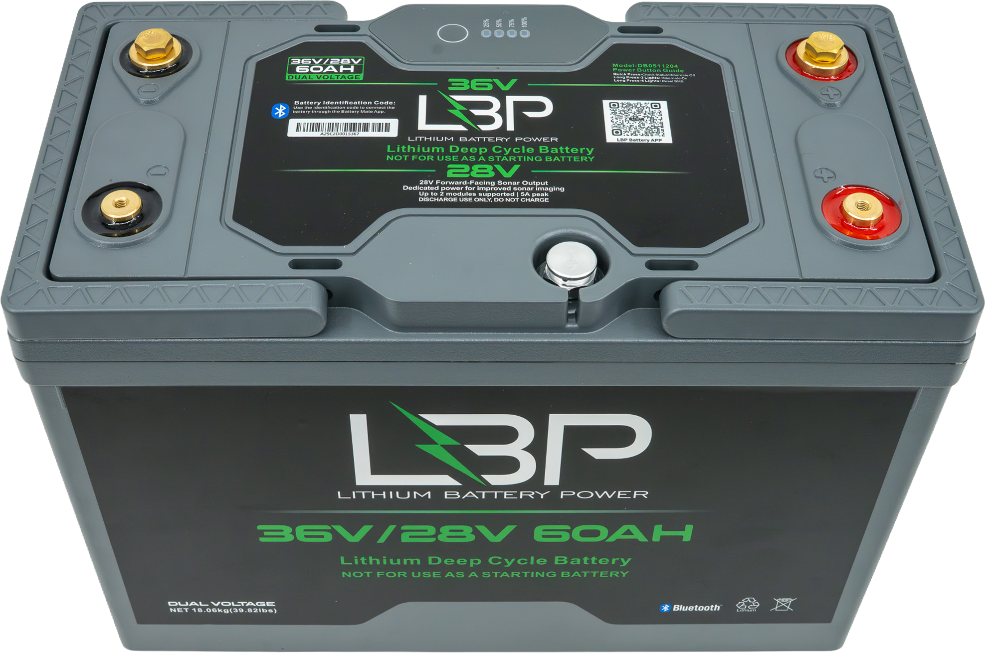 LBP 36V/28V 60Ah Dual Terminal Lithium Battery V1G