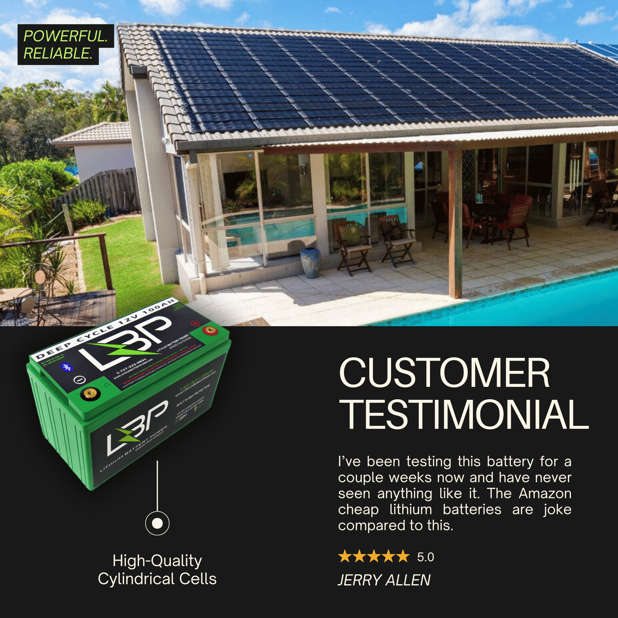 LBP 12V 100Ah BT Lithium Battery