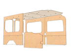 Transit Medium Roof 148 Wood Wall Kit