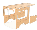 Transit Medium Roof 148 Wood Wall Kit