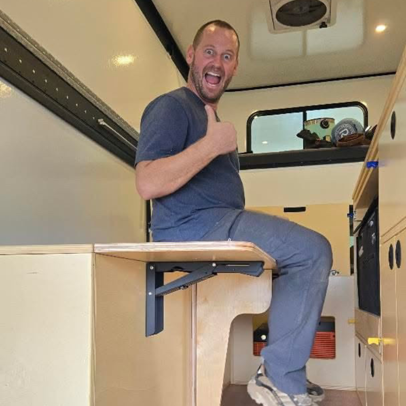 MOAB Heavy Duty Folding Bracket for Countertops & Bench Seats