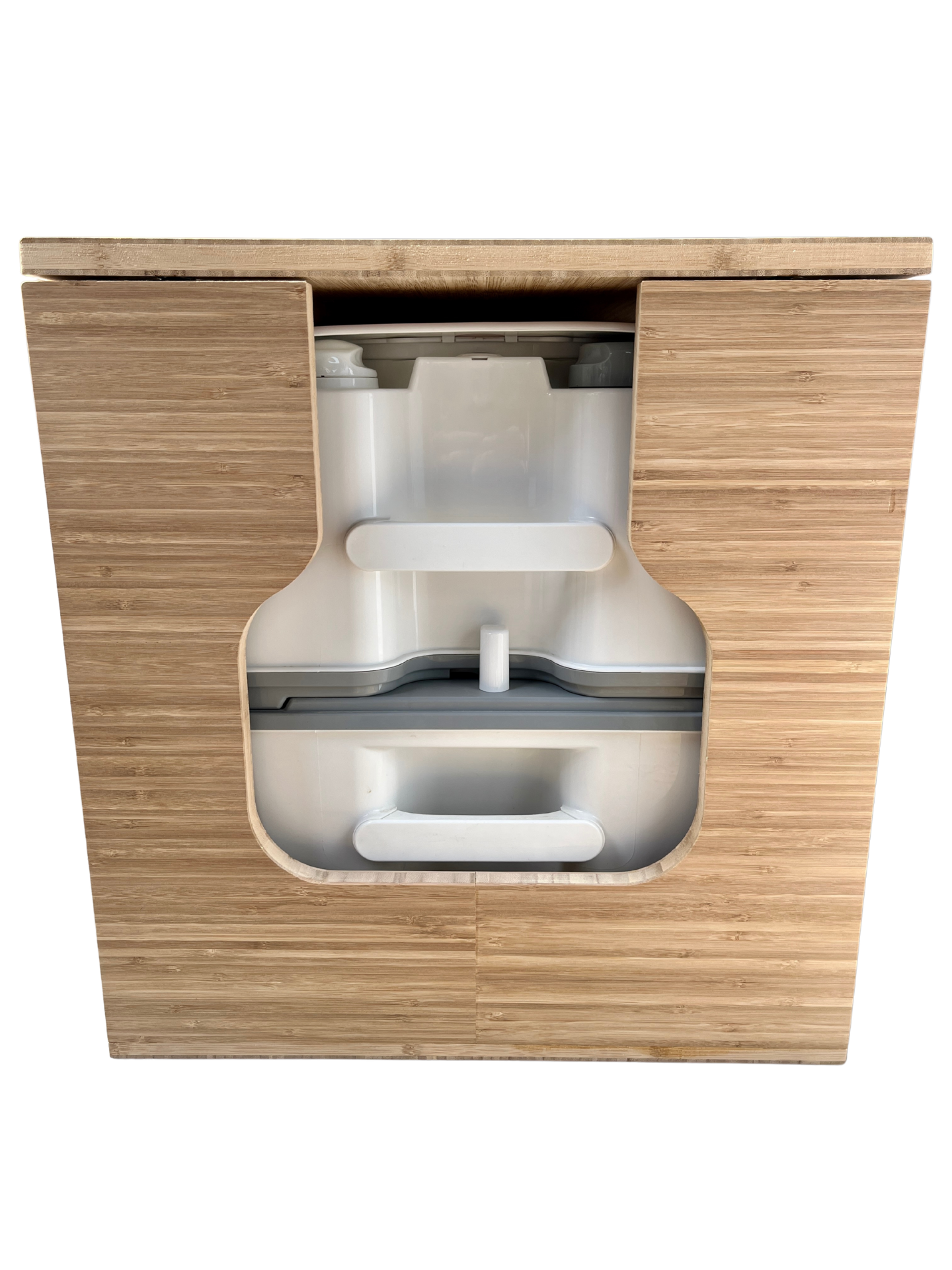 Porta Potti 565E/365 Curve Bamboo Toilet Lift top Cabinet Flat Pack Kit
