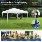 10 x 10 Feet Outdoor Pop-up Patio Canopy for Beach and Camp