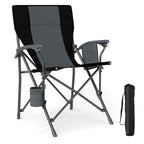 Portable Folding Oxford Cloth Camping Chair with Cup Holder and Side Pocket