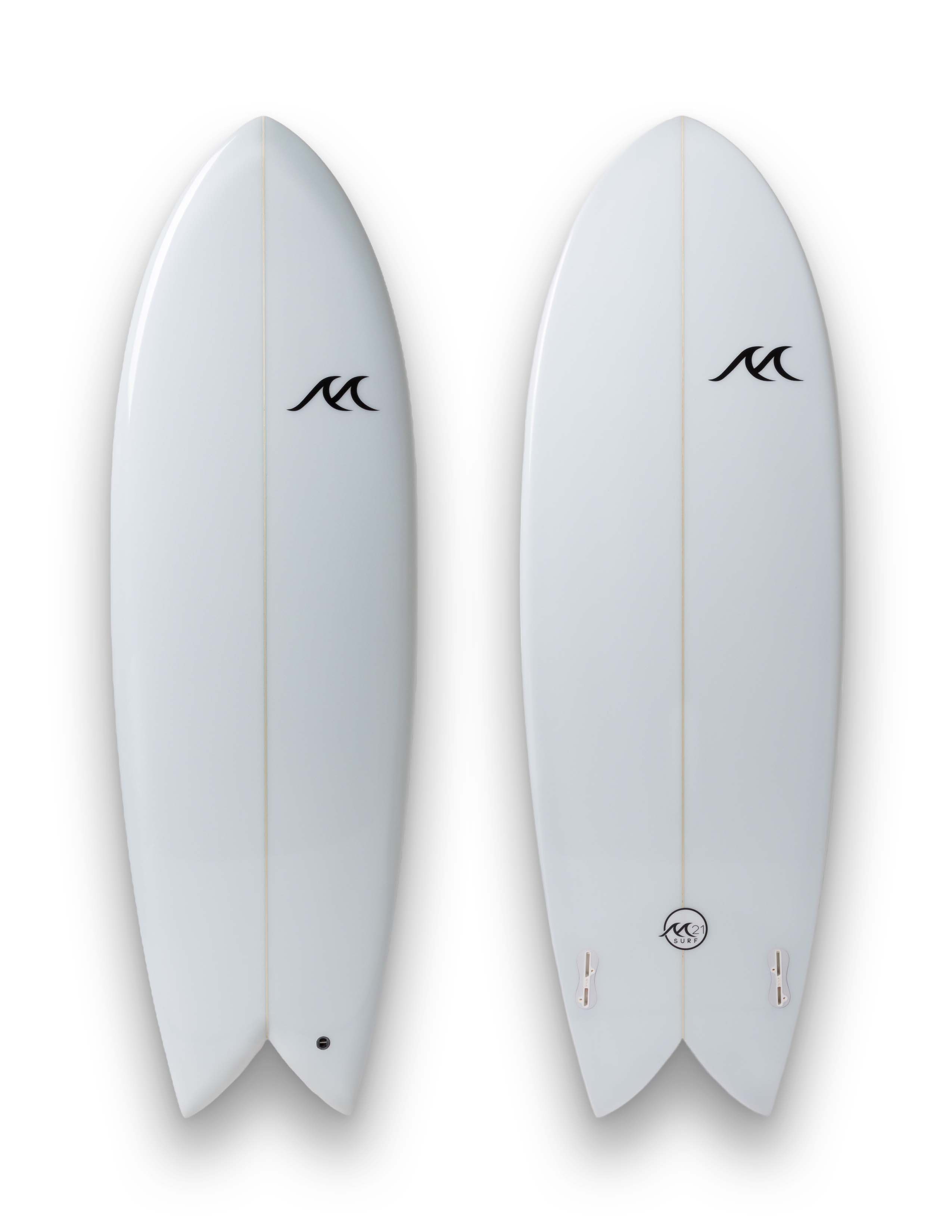 Retro Fish Twin -  Frothy White