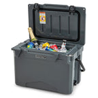 25 QT Hard Cooler with Aluminum Handle and Integrated Cup Holders