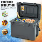 25 QT Hard Cooler with Aluminum Handle and Integrated Cup Holders